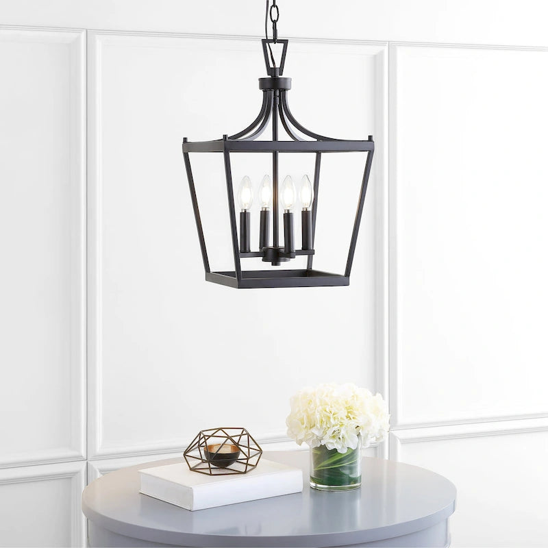 SAFAVIEH Lighting Olgica 4-light Pendant - 13 x13 x24.75-96.75  - 13Wx13Dx97H