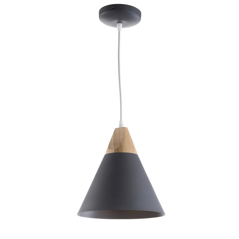 SAFAVIEH Lighting Taimi Adjustable 1-Light Led Grey Pendant - 10 x10 x12.9-84.9  - 10Wx10Dx85H