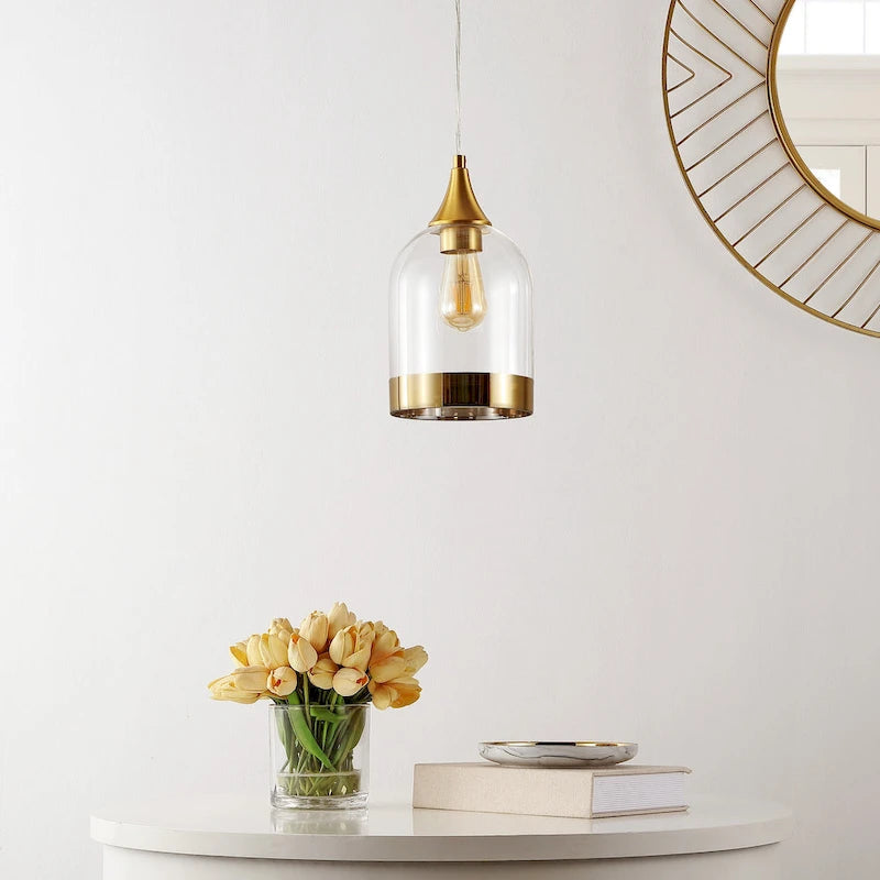 SAFAVIEH Lighting Anouschka 6.7-inch Pendant - 10  W x 10  D x 12  H - Gold - 10Wx10Dx12H