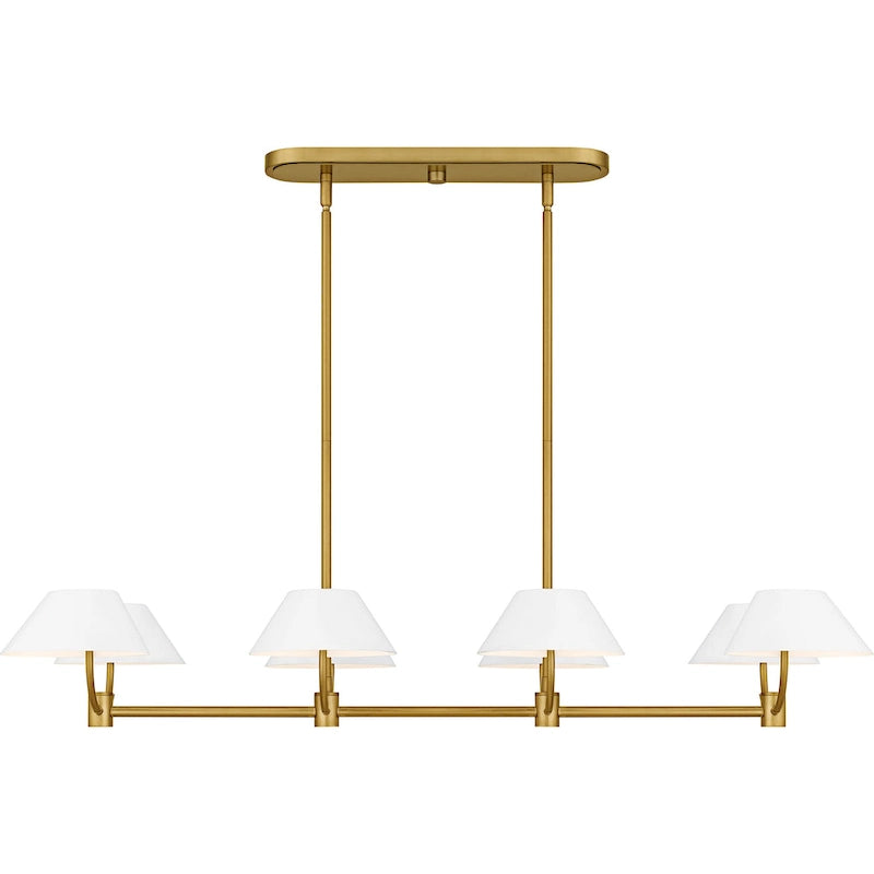 Penley 6-Light Brushed Gold Linear Chandelier