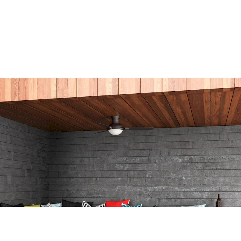 Casablanca 54  Verse Outdoor Ceiling Fan with LED Light Kit and Handheld Remote - DAMP RATED!