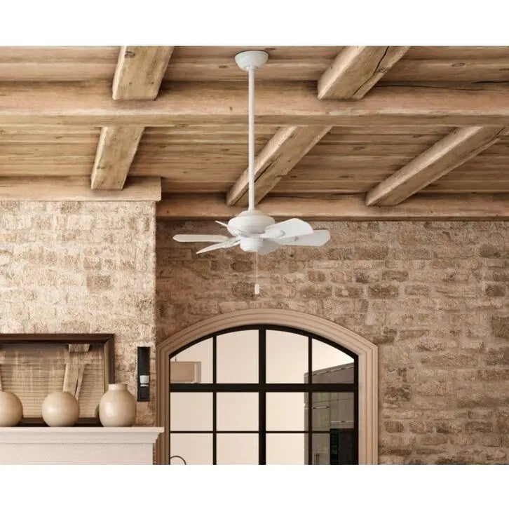 Casablanca 31  Wailea Outdoor Ceiling Fan with Pull Chain, Damp Rated - Exclusive SureSpeed!