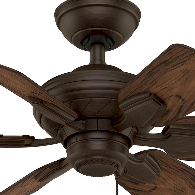 Casablanca 31  Wailea Outdoor Ceiling Fan with Pull Chain, Damp Rated - Exclusive SureSpeed!