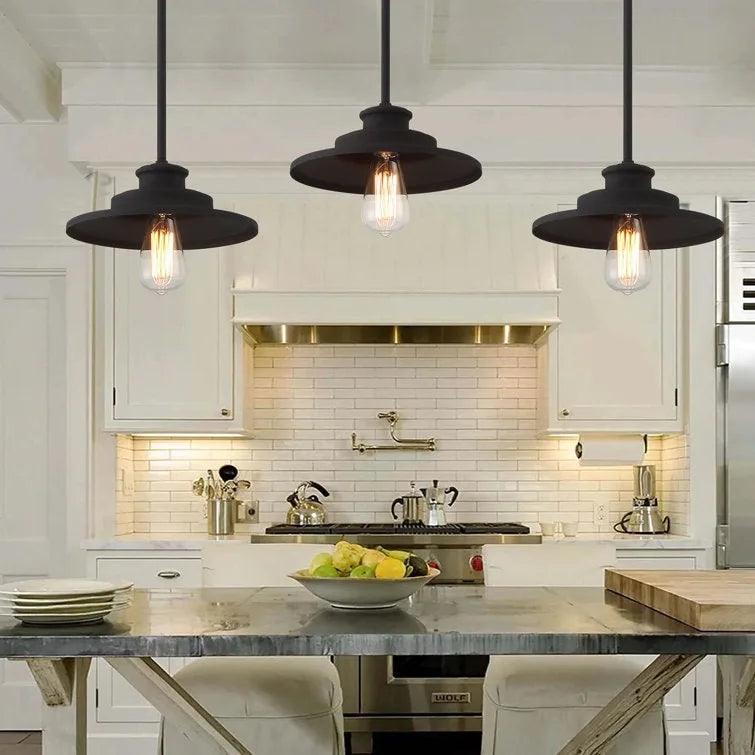 Acroma 1-light Farmhouse Industrial Barn Pendant for Tool Shed