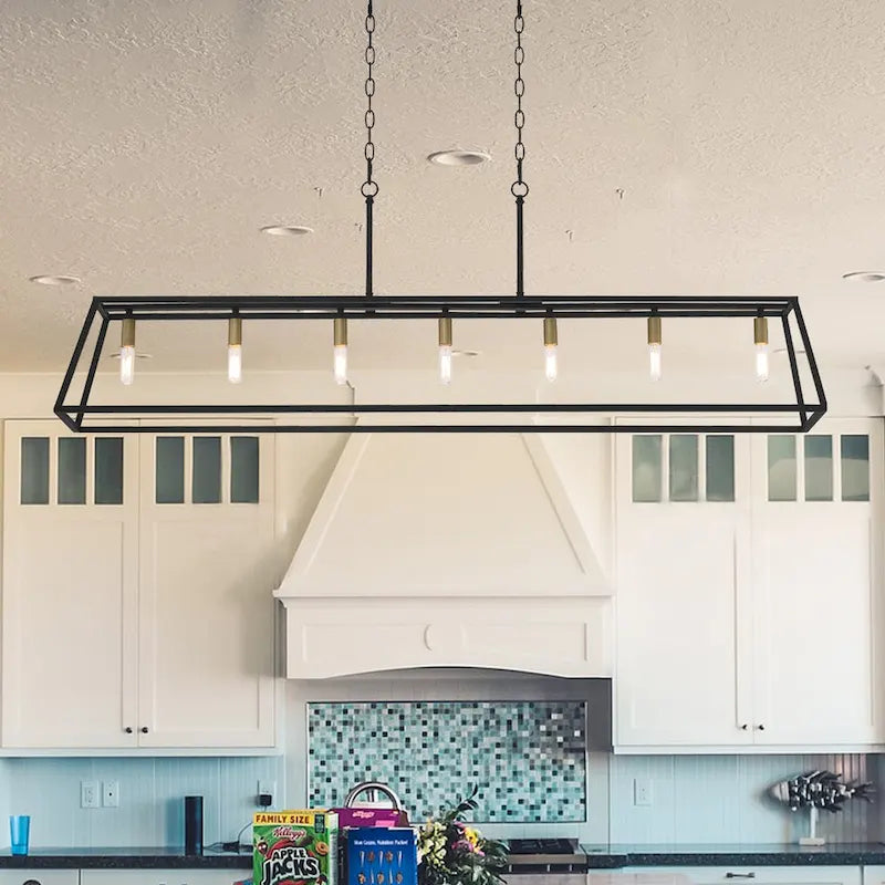 7-light Large Modern Farmhouse Kitchen Island Lighting - 55