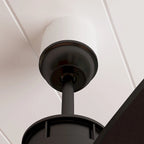 Ventilateur de plafond en bois avec éclairage, télécommande, moteur CC à 6 vitesses, 3 pales - 59