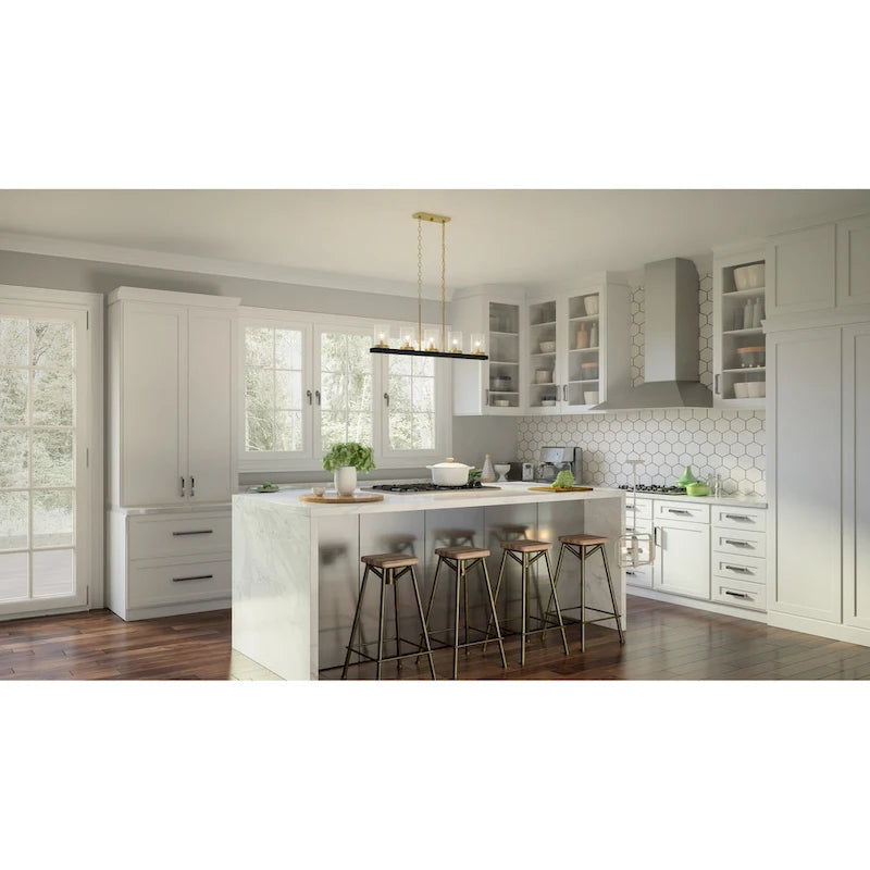 Greeley 5-Light Matte Black Island Light - Matte Black