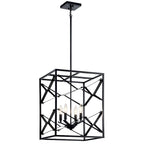 Kichler Lighting Sevan 4-Light Foyer Pendant Black