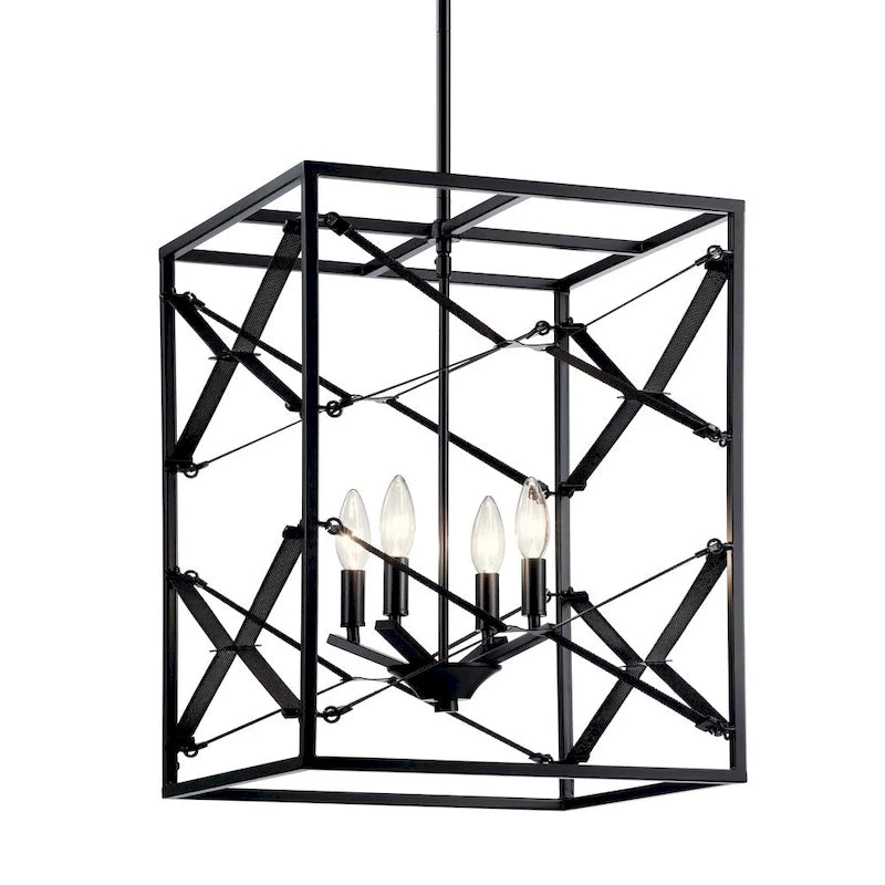 Kichler Lighting Sevan 4-Light Foyer Pendant Black