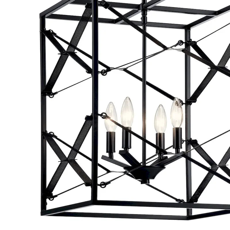 Kichler Lighting Sevan 4-Light Foyer Pendant Black
