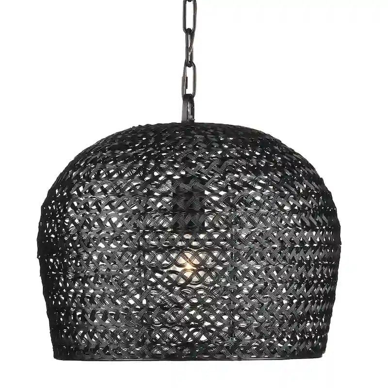 Currey & Company Piero Black Pendant - 13.5 h x 16 dia