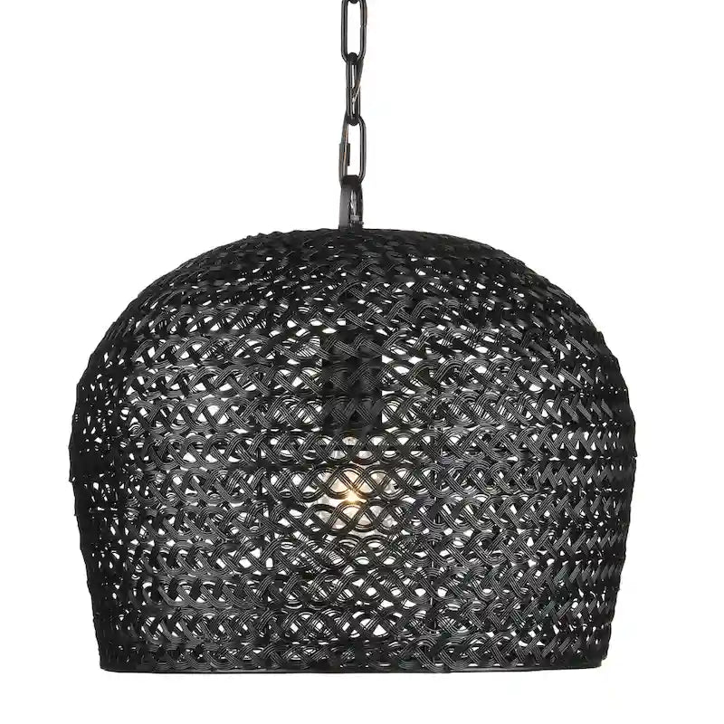 Currey & Company Piero Black Pendant - 13.5 h x 16 dia