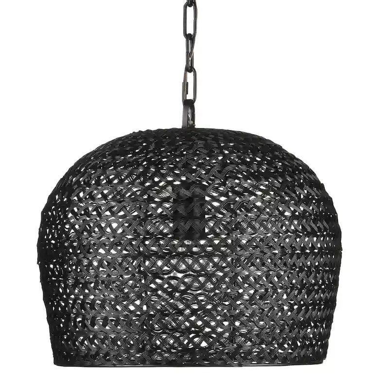 Currey & Company Piero Black Pendant - 13.5 h x 16 dia