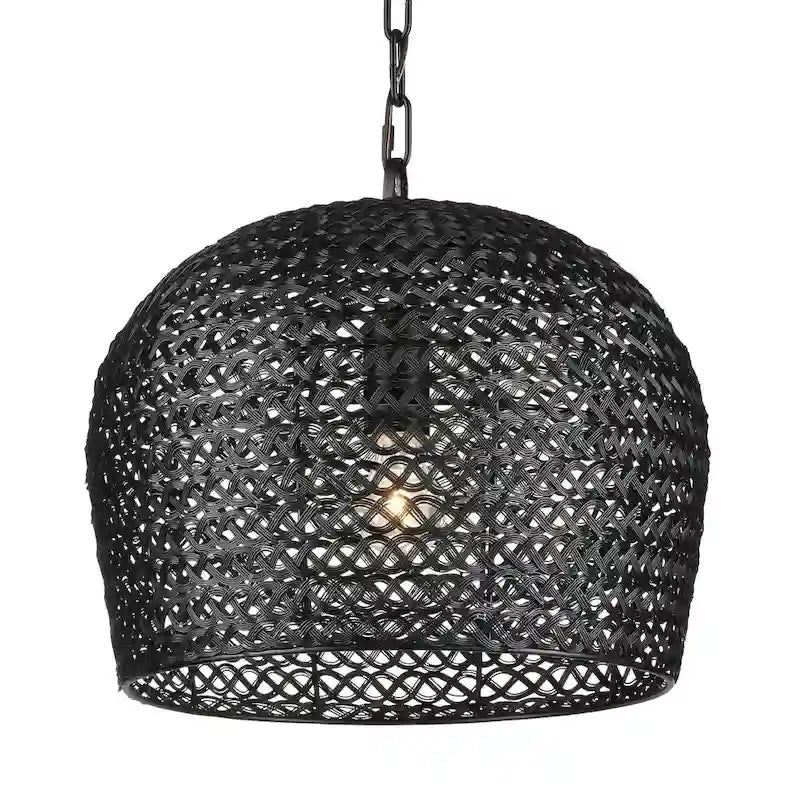 Currey & Company Piero Black Pendant - 13.5 h x 16 dia