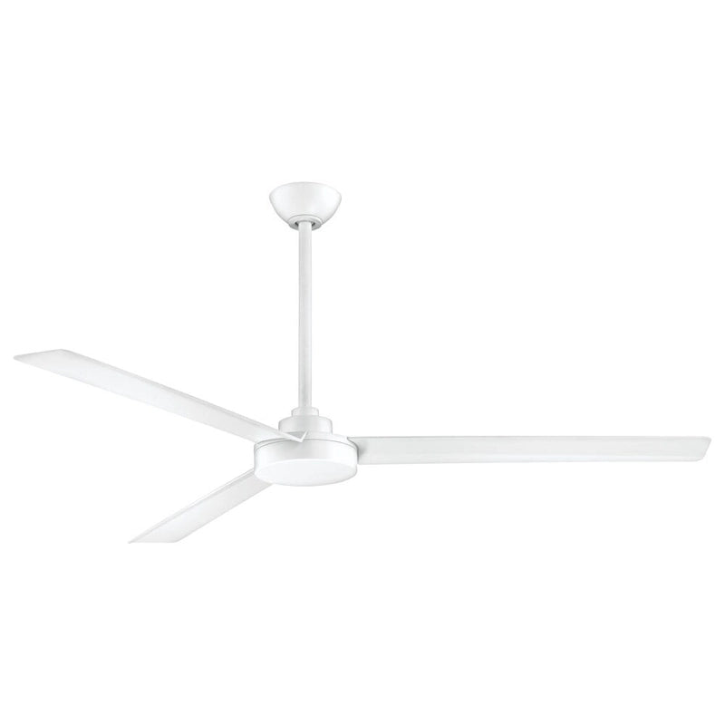 Ventilateur de plafond extérieur Minka Aire Roto XL blanc plat à 3 pales de 62 pouces