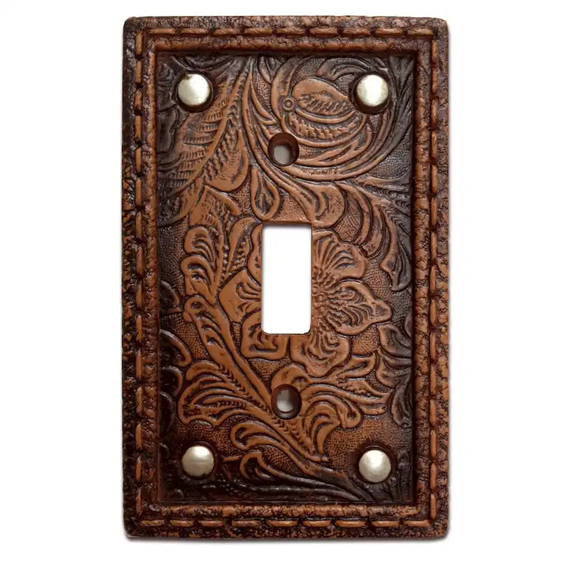 HiEnd Accents Tooled Resin Switchplate W/Stud