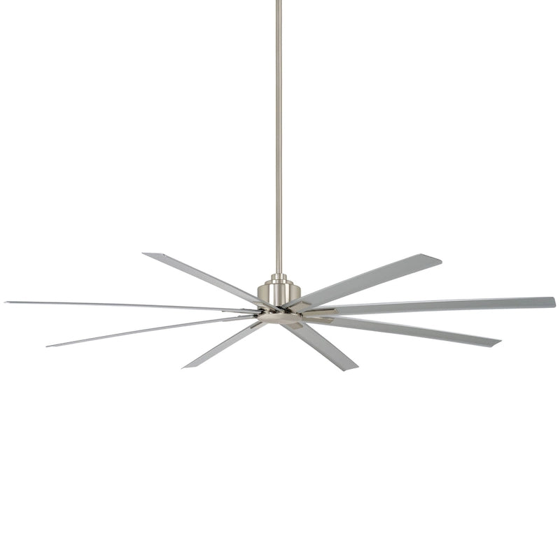 Ventilateur de plafond Minka Aire Xtreme H2O en nickel brossé, 8 pales, 84 pouces