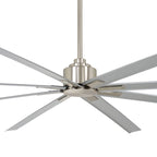 Ventilateur de plafond Minka Aire Xtreme H2O en nickel brossé, 8 pales, 84 pouces