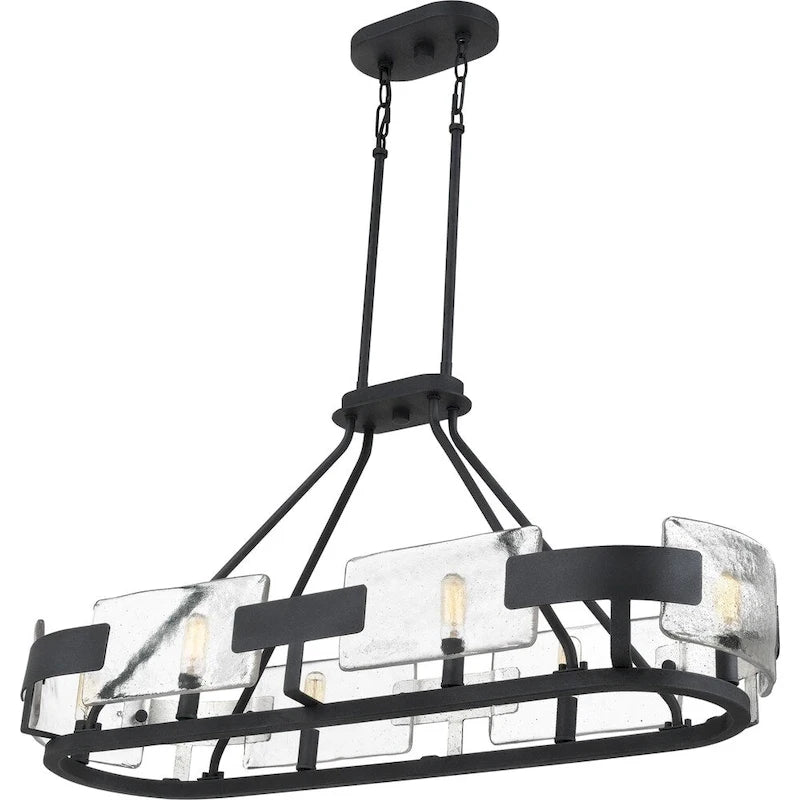 Quoizel Stratum Royal Ebony 6-light Island Chandelier