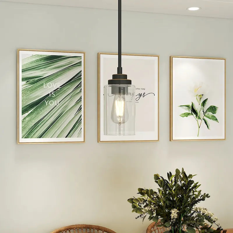 1-Light Pendant - Oil Rubbed Bronze - 4.33 x69.72