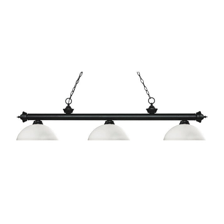 Z-Lite Riviera 3 Light 57  Wide Billiard Multi Light Pendant with