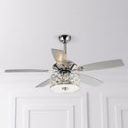 52-in Modern Ceiling Fan With Light and Remote Control