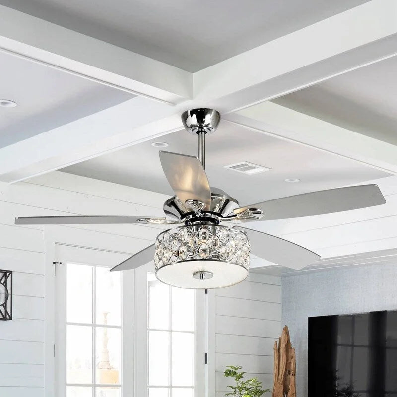 52-in Modern Ceiling Fan With Light and Remote Control
