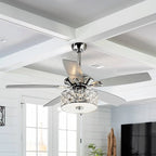 52-in Modern Ceiling Fan With Light and Remote Control
