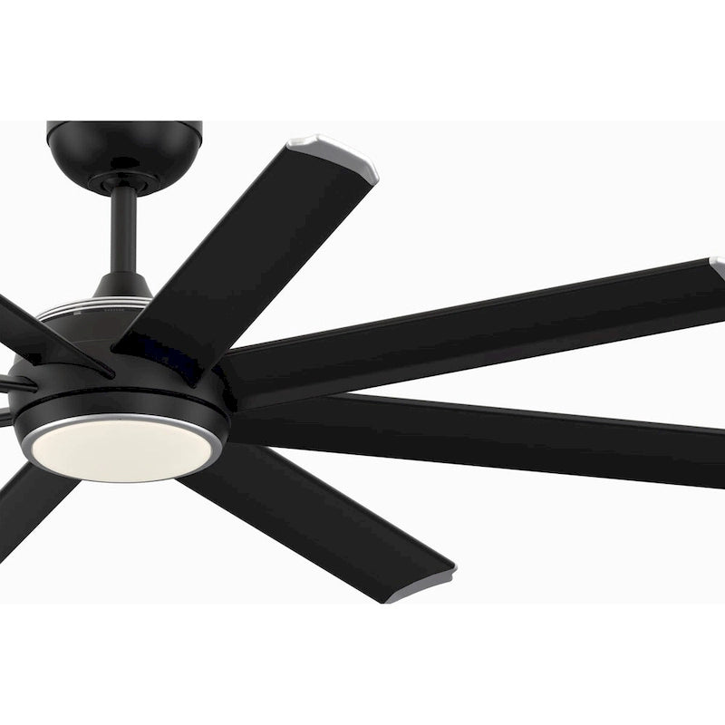 Stellar Indoor/Outdoor Ceiling Fan Motor - Black with LED Light Kit