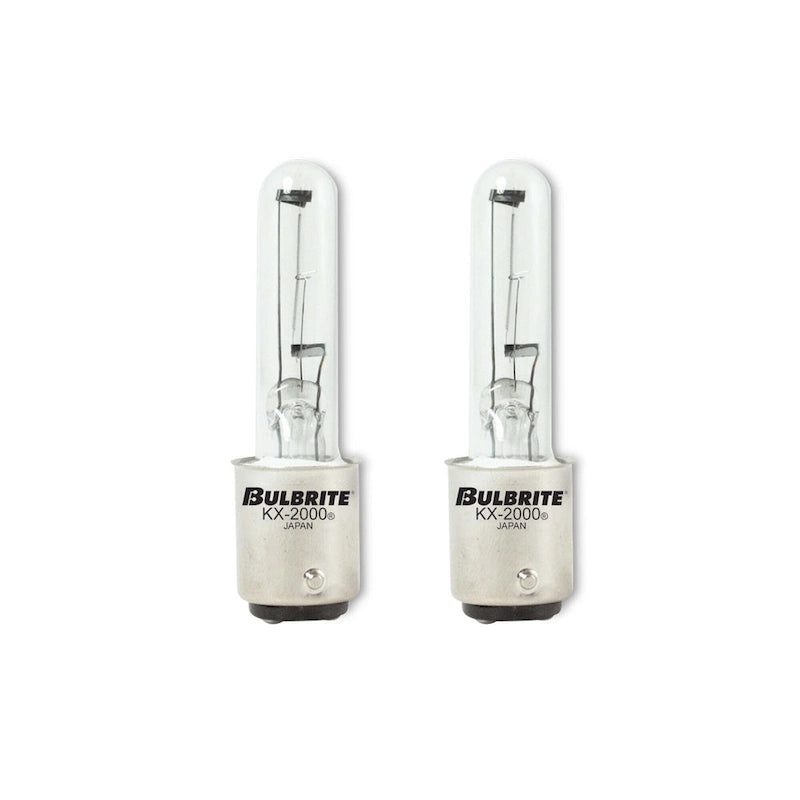 Bulbrite Pack of (2) Dimmable T3 Double-Contact Bayonet (BA15D) Krypton Bulb