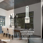 Bulbrite Pack of (2) Dimmable T3 Double-Contact Bayonet (BA15D) Krypton Bulb