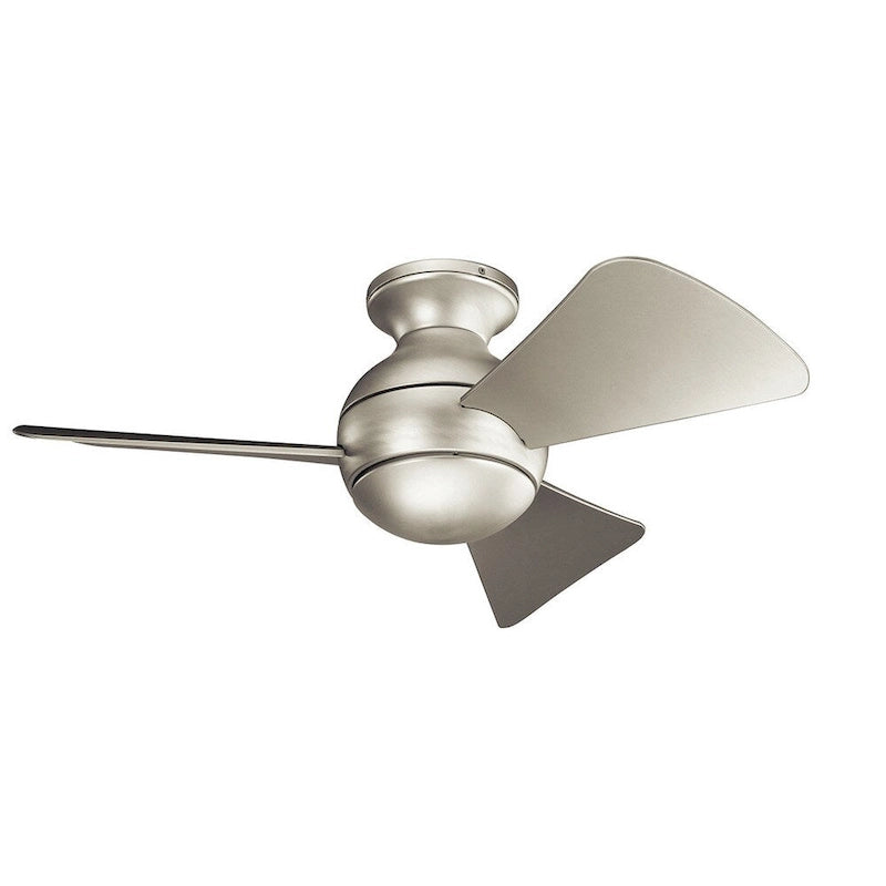 Kichler Lighting Sola Collection 34-inch Brushed Nickel LED Ceiling Fan