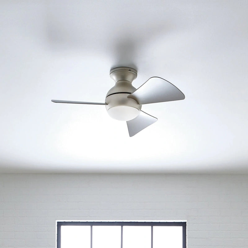 Kichler Lighting Sola Collection 34-inch Brushed Nickel LED Ceiling Fan