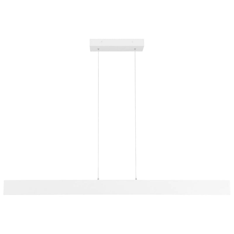 Access Lighting Carmel Matte White LED Rectangular Island Light with Acrylic Lens