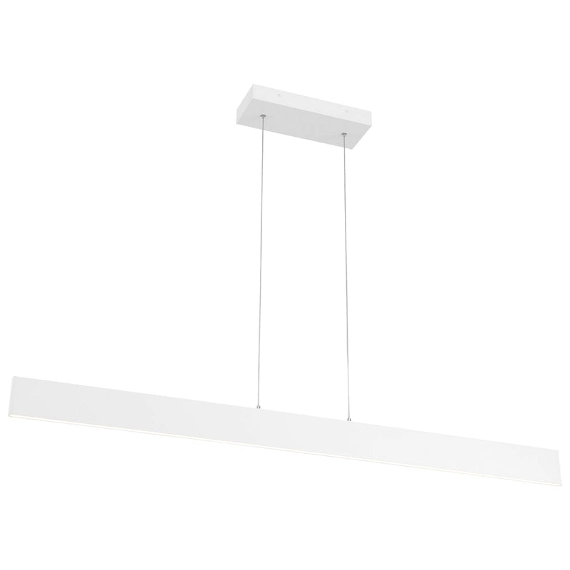 Access Lighting Carmel Matte White LED Rectangular Island Light with Acrylic Lens