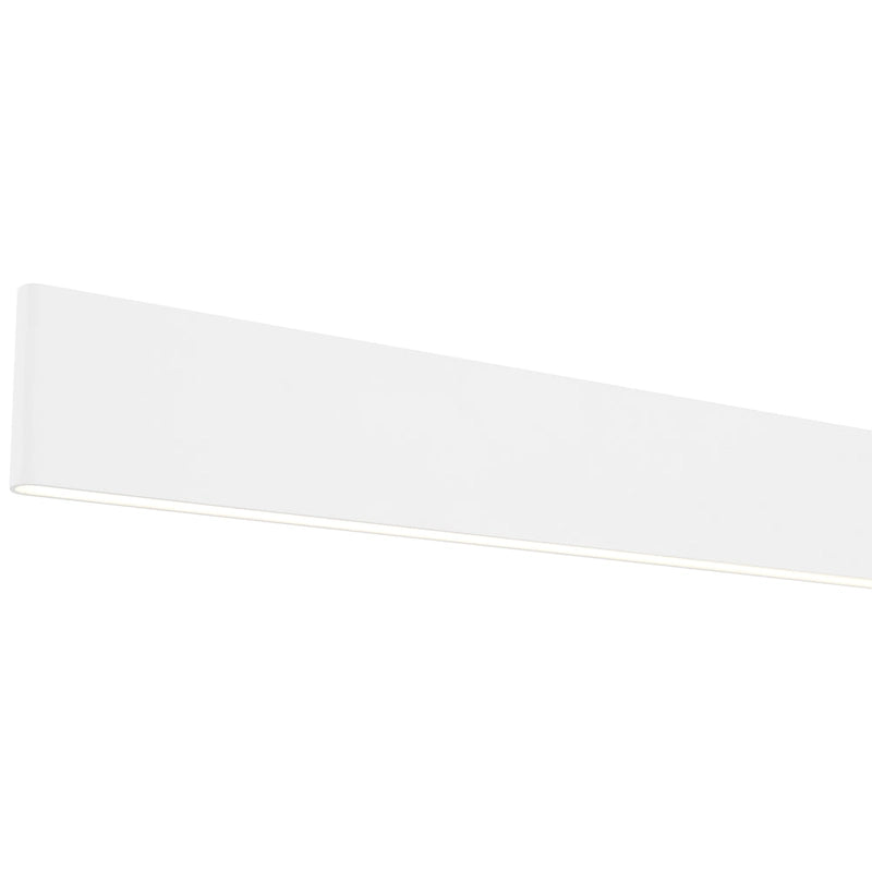 Access Lighting Carmel Matte White LED Rectangular Island Light with Acrylic Lens