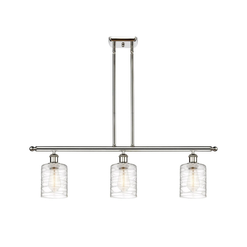 Innovations Lighting Ballston Cobbleskill - 3 Light 36  Island Light