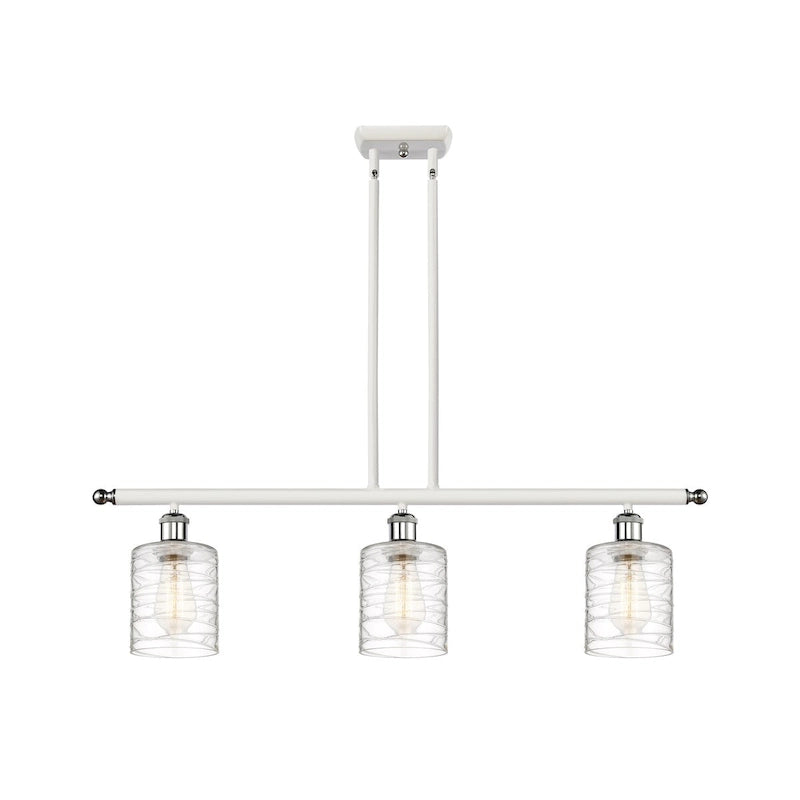 Innovations Lighting Ballston Cobbleskill - 3 Light 36  Island Light