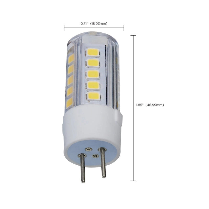 4.5 Watt T6 LED Clear Finish GY6.35 Base 5000K 12V