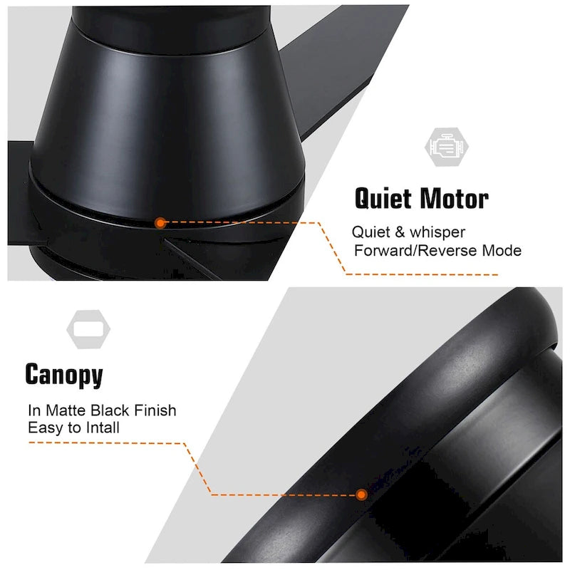 Ventilateur de plafond Lowe Profile 48 avec lumière