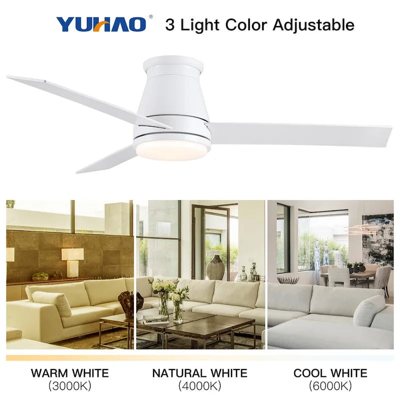Ventilateur de plafond Lowe Profile 48 avec lumière