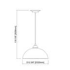 1 Light Pendant in Black with Etched Glass