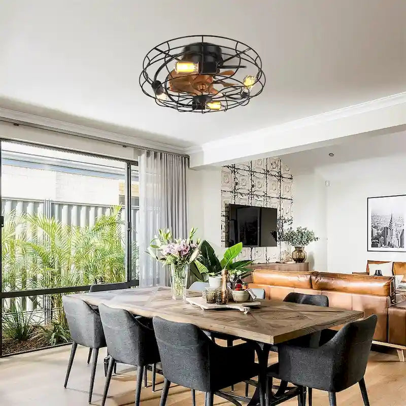 20  Led Ceiling Fan with Remote Control and Reversible DC Motor - N/A