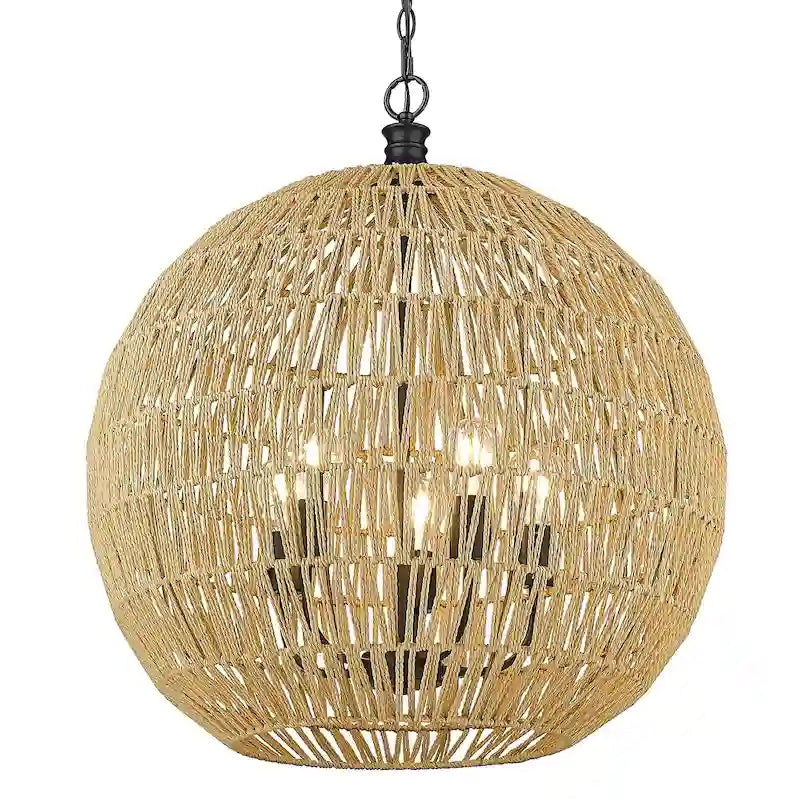 Florence 25  Wide 5-Light Pendant with Rope Shade