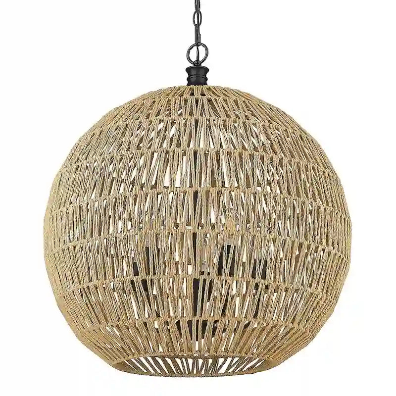 Florence 25  Wide 5-Light Pendant with Rope Shade