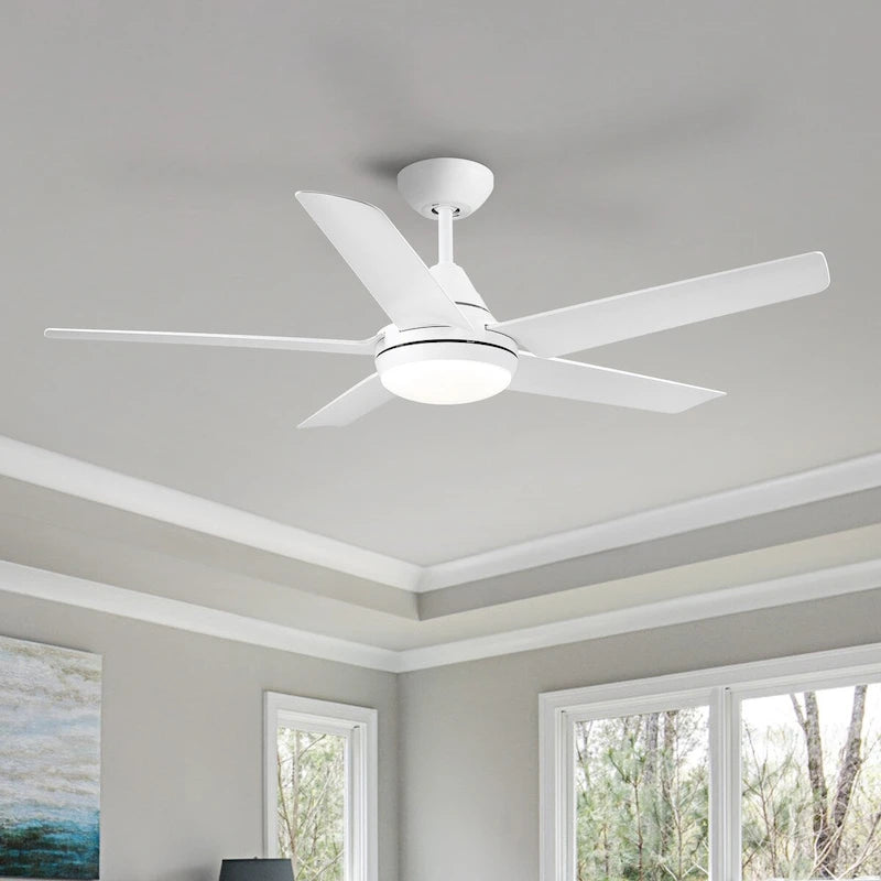 Ventilateur de plafond LED intégré de 48 pouces avec pales en ABS - 48,00 * 48,00 * 13,77