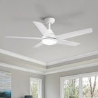 Ventilateur de plafond LED intégré de 48 pouces avec pales en ABS - 48,00 * 48,00 * 13,77