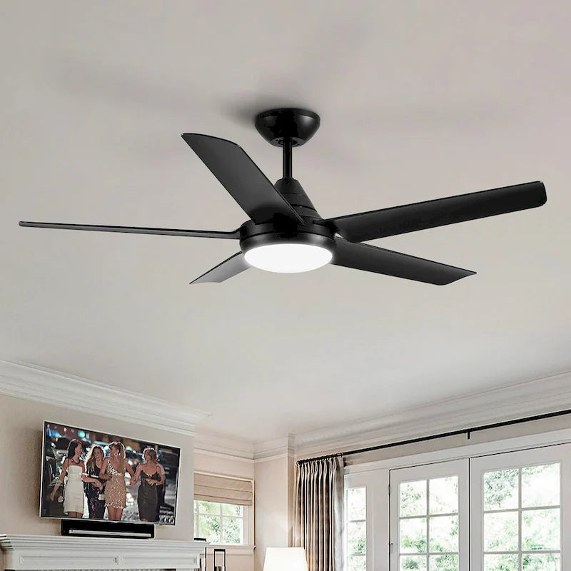 Ventilateur de plafond LED intégré de 48 pouces avec pales en ABS - 48,00 * 48,00 * 13,77