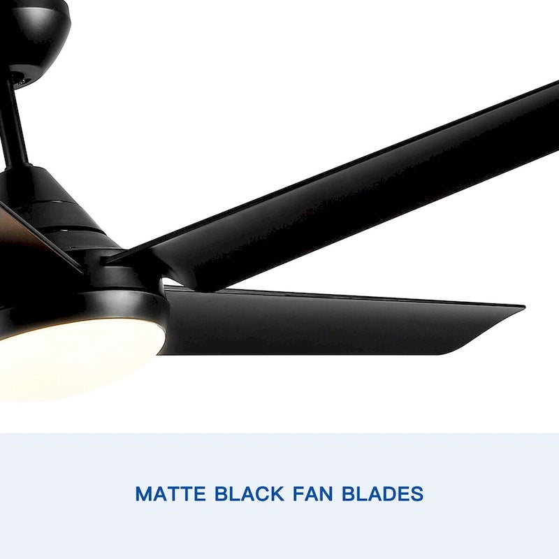 Ventilateur de plafond LED intégré de 48 pouces avec pales en ABS - 48,00 * 48,00 * 13,77
