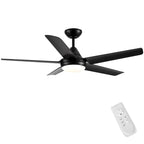 Ventilateur de plafond LED intégré de 48 pouces avec pales en ABS - 48,00 * 48,00 * 13,77